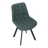 Jedálenská stolička - SARA, Zelená látka (imitácia kože) – detail 7