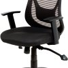 Kancelárska stolička - SIENNA, Čierna sieťovina – detail 7
