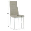 Jedálenská stolička - COLETA, Béžová látka – detail 2