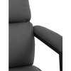 Kancelárske kreslo - AARON, Šedá ekokoža – detail 12