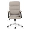 Kancelárske kreslo - AARON, Béžová ekokoža – detail 2
