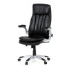 Kancelárske kreslo - ALDEN, Čierna ekokoža