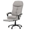 Kancelárske kreslo - ALEX, Strieborná látka – detail 4