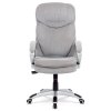Kancelárske kreslo - ALVIN, Strieborná látka – detail 1