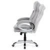 Kancelárske kreslo - ALVIN, Strieborná látka – detail 3
