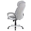 Kancelárske kreslo - ALVIN, Strieborná látka – detail 4