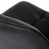 Kancelárske kreslo - ZELIA, Čierna látka (imitácia kože) – detail 17