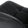 Kancelárske kreslo - ZELIA, Čierna látka (imitácia kože) – detail 18
