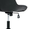 Kancelárske kreslo - ZELIA, Čierna látka (imitácia kože) – detail 19