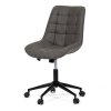 Kancelárske kreslo - ZELIA, Šedá látka (imitácia kože)