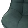 Kancelárske kreslo - ZELIA, Zelená látka (imitácia kože) – detail 9