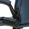 Kancelárske kreslo - BRODY, Modrá ekokoža – detail 11