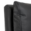 Kancelárske kreslo - BRUNO, Čierna ekokoža – detail 11