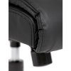 Kancelárske kreslo - BRUNO, Čierna ekokoža – detail 7