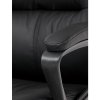 Kancelárske kreslo - BRUNO, Čierna ekokoža – detail 8