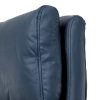 Kancelárske kreslo - BRUNO, Modrá ekokoža – detail 11