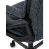 Kancelárske kreslo - BYRON, Čierna látka – detail 13