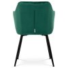Jedálenská stolička - AMYA, Zelená zamatová látka – detail 6