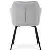 Jedálenská stolička - AMYA, Šedá zamatová látka – detail 6