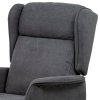 Elektricky polohovacie kreslo - COOPER, Šedá látka – detail 9