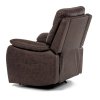 Polohovacie kreslo - DARIAN, Hnedá látka (imitácia kože) – detail 6