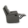 Polohovacie kreslo - DARIAN, Sivá látka (imitácia kože) – detail 10