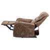 Polohovacie kreslo - DOMINIC, Coffee látka (imitácia kože) – detail 6