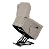 Elektricky polohovacie kreslo - EGOR, Béžová látka – detail 14
