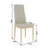 Jedálenská stolička - COLETA, Béžová látka2 – detail 1