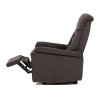 Elektricky polohovacie kreslo - ERIC, Hnedá látka – detail 6