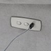 Elektricky polohovacie kreslo - ERIC, Šedá látka – detail 13