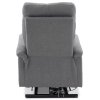 Elektricky polohovacie kreslo - EVAN, Šedá látka – detail 10
