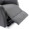 Elektricky polohovacie kreslo - EVAN, Šedá látka – detail 17