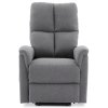 Elektricky polohovacie kreslo - EVAN, Šedá látka – detail 2