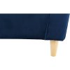 Ušiakové kreslo s taburetom - ASTRID, Modrá látka – detail 10