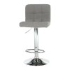 Barová stolička - KANDY, Sivohnedá látka – detail 2