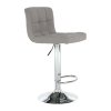 Barová stolička - KANDY, Sivohnedá látka – detail 6