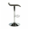 Barová stolička - LARIA, Čierna ekokoža – detail 7