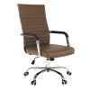 Kancelárske kreslo - FARAN, Hnedá ekokoža