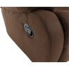 Polohovacie kreslo - ASKOY, Hnedá látka – detail 11