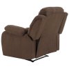 Polohovacie kreslo - ASKOY, Hnedá látka – detail 4