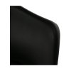 Plastová jedálenská stolička - BALI, Čierna ekokoža – detail 6