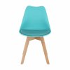 Plastová jedálenská stolička - BALI, Mentol ekokoža – detail 11
