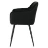 Dizajnové kreslo - TOPAZ, Čierna ekokoža – detail 3