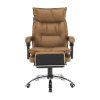Kancelárske kreslo - DRAKE, Hnedá ekokoža – detail 14