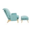 Relaxačné kreslo s podnožkou - ZANDER, Mentolová látka – detail 1