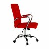 Kancelárske kreslo - MORGEN, Červená látka – detail 1