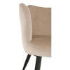 Dizajnové kreslo - ODOVEL, Béžová zamatová látka – detail 7