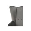 Ušiakové kreslo - RODEZA, Sivá látka – detail 7