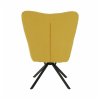 Otočné kreslo - KOMODO, Žltá látka – detail 11